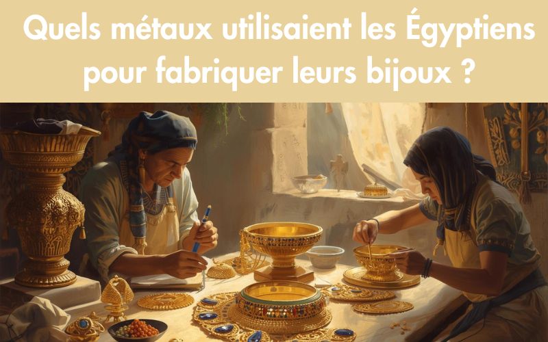 Quels métaux utilisaient les Égyptiens pour fabriquer leurs bijoux ?