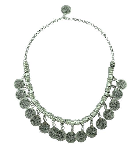Plastron Argenté / Argent - 48cm